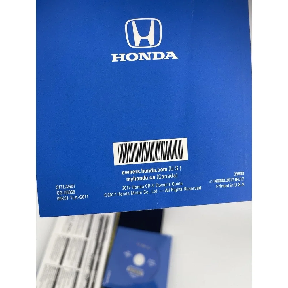Honda CR-V 2017 Owner's Manual Guide Set w/‎ Case & Owner's CD OEM Original